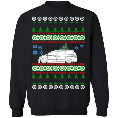 Slammed minivan ugly christmas