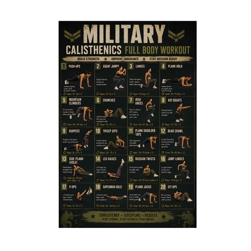 Military calisthenics full - military,
