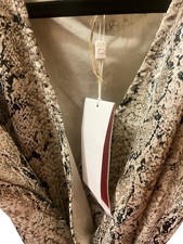 snakeskin print top