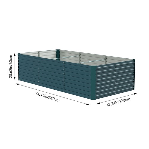Metal raised garden bed - metal,