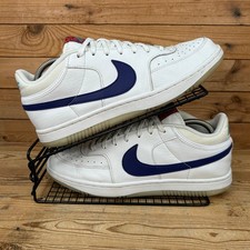 Nike Trainers Mens Size UK 9 Sky Force 3/4 White Regency Blue Skater Shoes