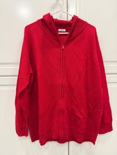 Damart Womens Red Zip-Up