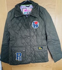 Khaki Pauls Boutique quilted jacket, Size S. Brand New With Tags