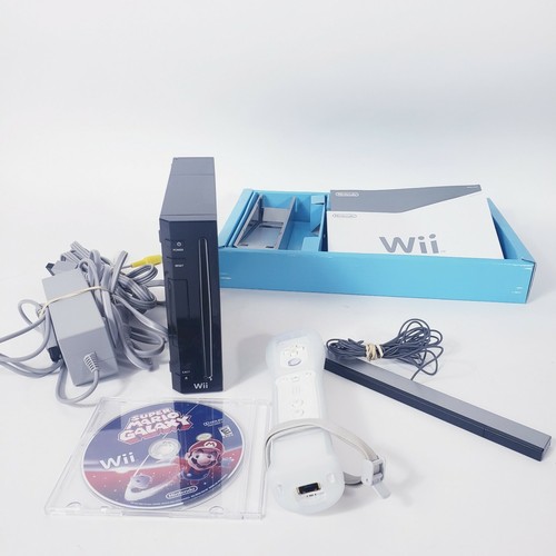 Nintendo wii black console - nintendo,