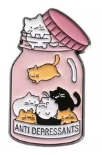 Cartoon Cat Antidepressants