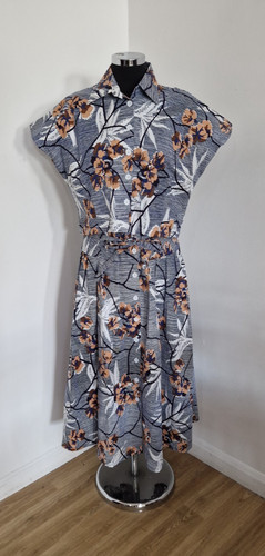 Bettie page blue - page, floral