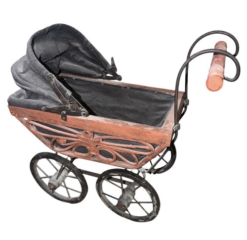 Vintage pram baby doll - vintage,