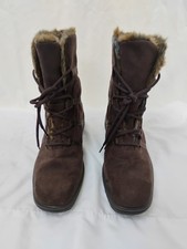 New ARA Gore-tex Womens Brown Winter Boots with Faux Fur Lining - size UK 5.5