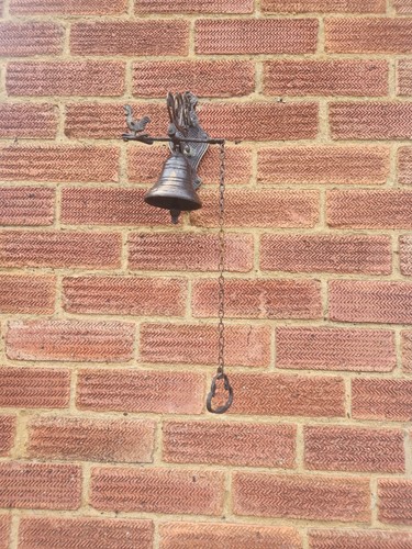 Antique brass outdoor bell - brass,