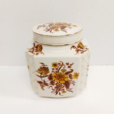 Vintage Sadler Tea Caddy Square Storage Jar Art Deco