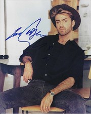 GEORGE MICHAEL HAND SIGNED