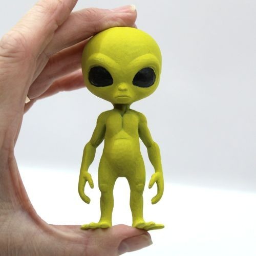Roswell green alien figurine - green,