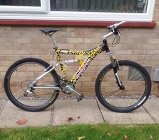 Mongoose NX 8.1  f & r suss retro mountain bike leopard custom paint one off