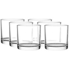 6 Pack 7 OZ Clear Candle Jars