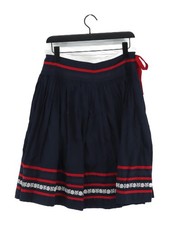 Joules Women's Midi Skirt M Blue 100% Other Midi A-Line