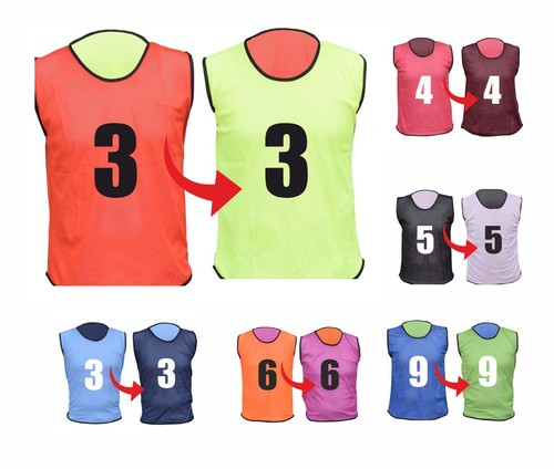 Numbered reversible bibs mesh - numbered,