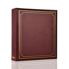 A4 Certificate 3-Ring Binder Slip In 100 Pocket Padded Photo Album Organiser