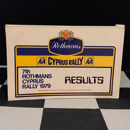 1979 7th rothmans cyprus rally - 1979,