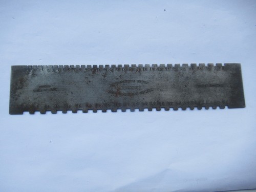 Steel spring gauge caliber - gauge,