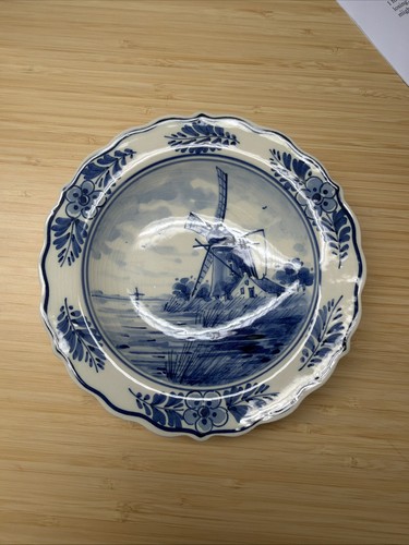 Vintage delft blue windmill - vintage,