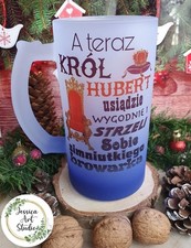 Custom 500ml Blue Frosted Beer