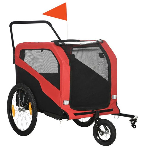 Pawhut dog bike trailer - bike,