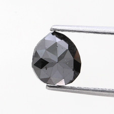 0.95ct black pear cut loose