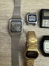 VINTAGE LCD WATCH LOT CITIZEN DQ 5110 CASIO ARMITRON PLUS-PARTS/REPAIR LOT
