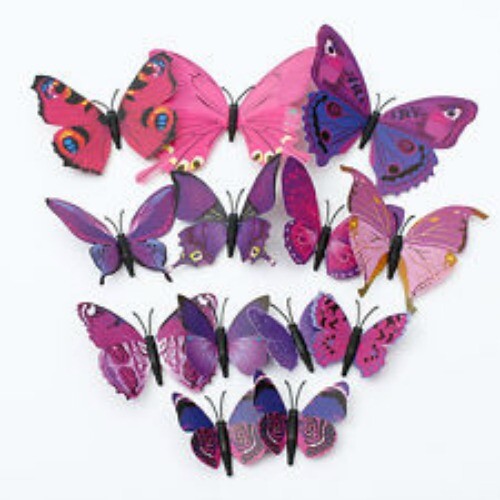 12pcs butterfly fridge - butterfly,