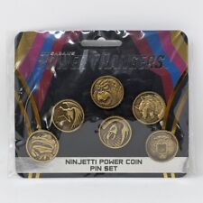 Mighty Morphin Power Rangers Legacy Ninjetti Power Coin 6 Pin Figure Set Morpher
