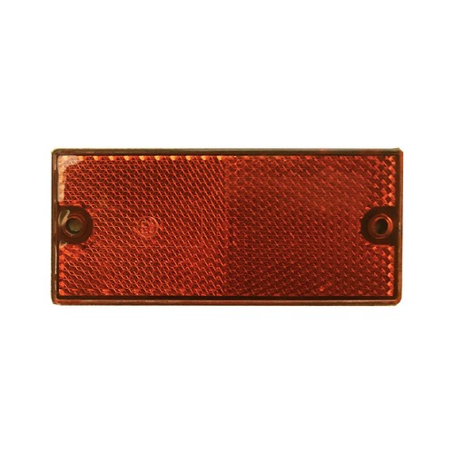 Rectangular red reflector - x,