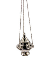 Nickel plated brass incense - nickel,