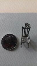 Vintage Silver  Traditional  Rocking Chair   Bracelet Charm 
