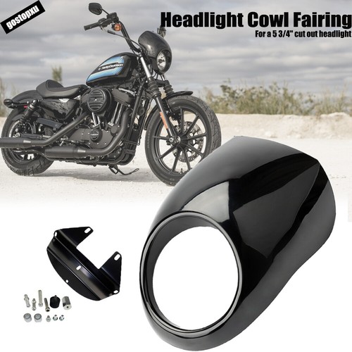 Hot black headlight cowl - hot,