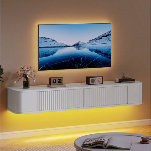 Wall mounted floating stand - mounted, tv