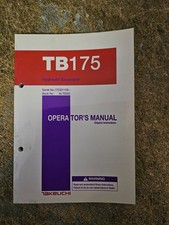 TAKEUCHI TB175 OPERATORS