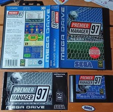 Premier manager 97 Sega Mega Drive complete with Manual & box 1996 