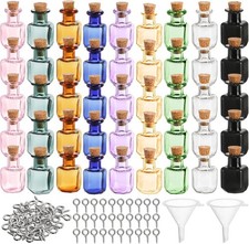 45 Mini Glass Jars with Corks