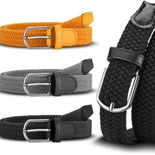 Womens Woven Belts Narrow