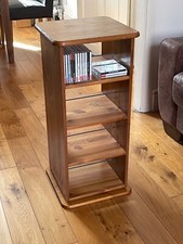 Rotating Wooden CD Storage Rack