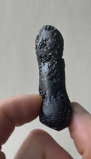 Natural Meteorite Black Tektite Quartz Crystal Stone Mineral Specimen ?