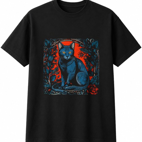 Russian blue cat lover mens - blue,