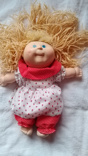 Cabbage patch doll with - patch,