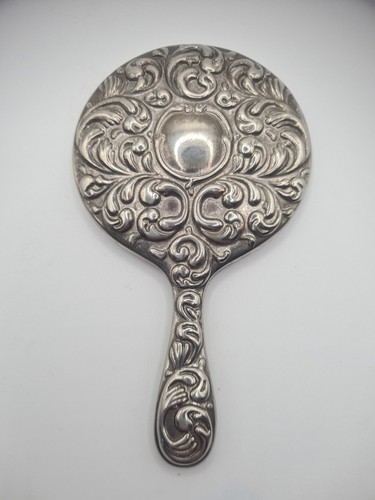 Vintage handheld mini mirror - handheld,