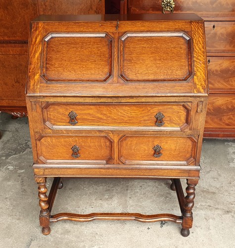 Antique barley twist solid oak - antique,