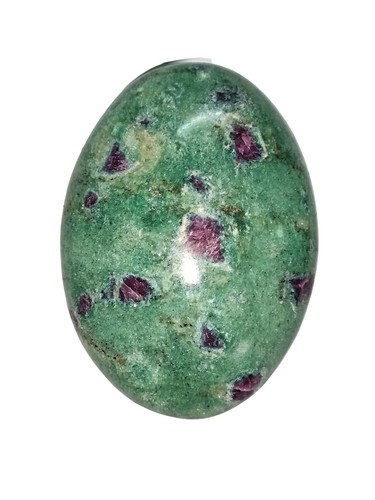 Ruby fuchsite polished palm - in,