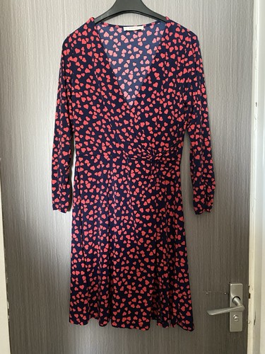Oasis heart print wrap dress - heart,