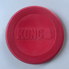 KONG FLYER DOG TOY RUBBER FRISBEE -  Red  7"