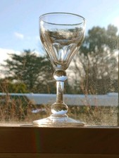Georgian cordial glass facet - georgian,