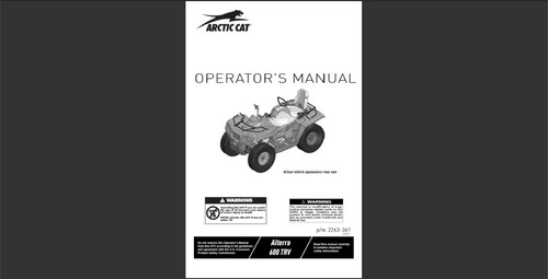 2023 artic cat alterra 600 - 2023, trv
